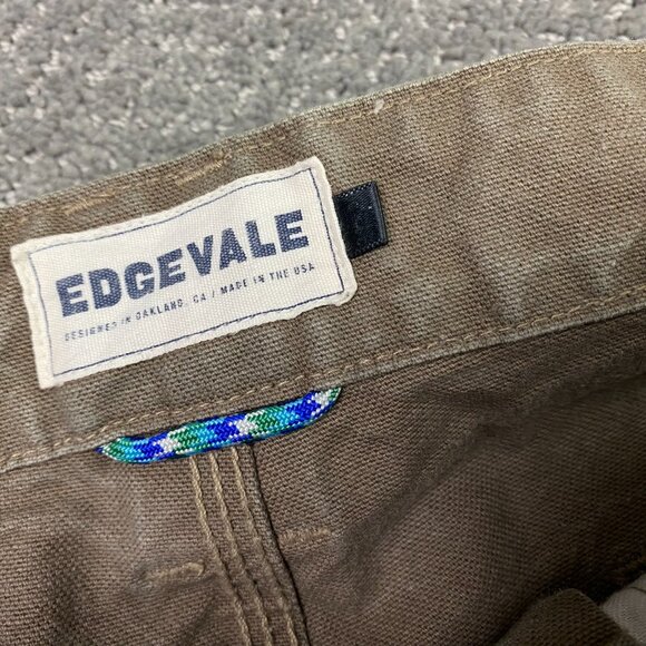 Edgevale Pants Men's 34 x 30 Fits 35 x 29 Brown Double Knee Work Cordura Fabric - Picture 10 of 16